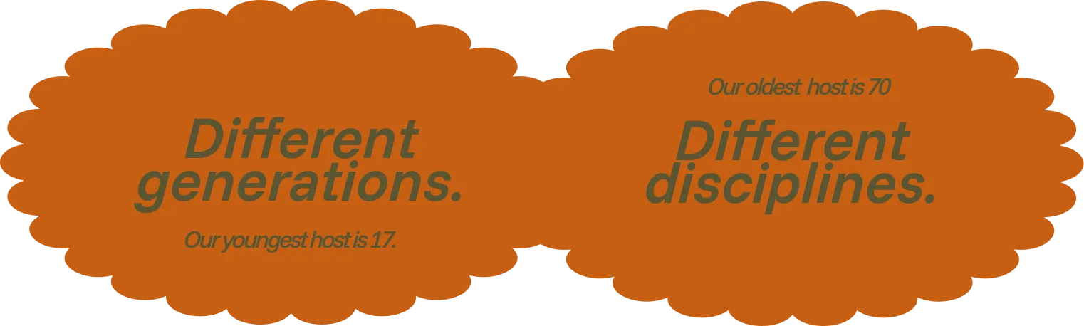 Different generations and disciplines