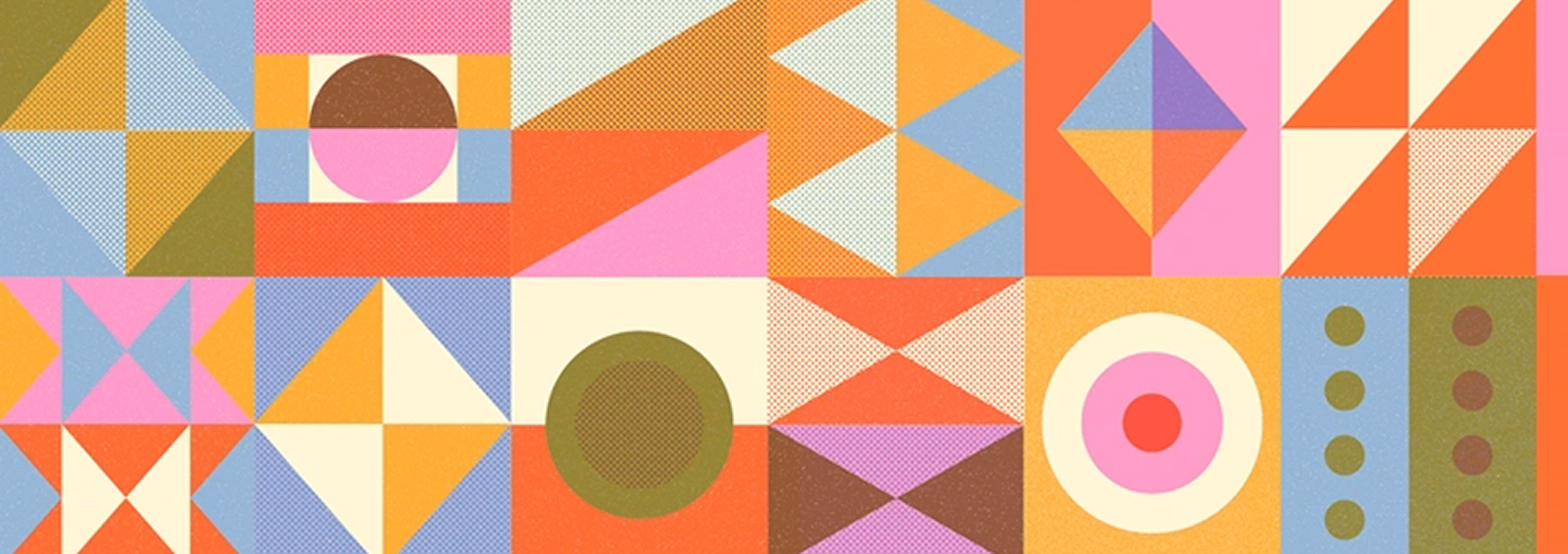 Geometric host collage