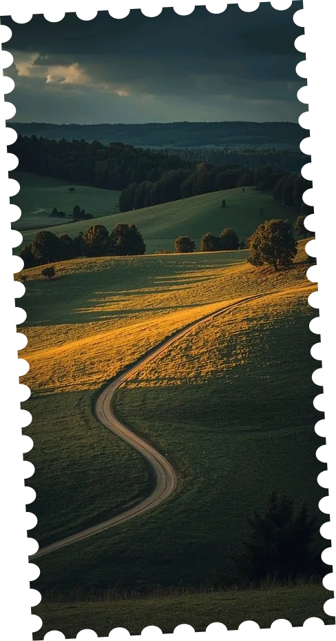 Landscape stamp